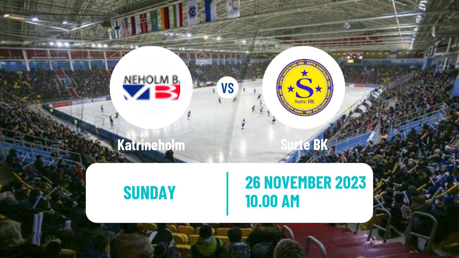 Bandy Swedish Allsvenskan Bandy Katrineholm - Surte
