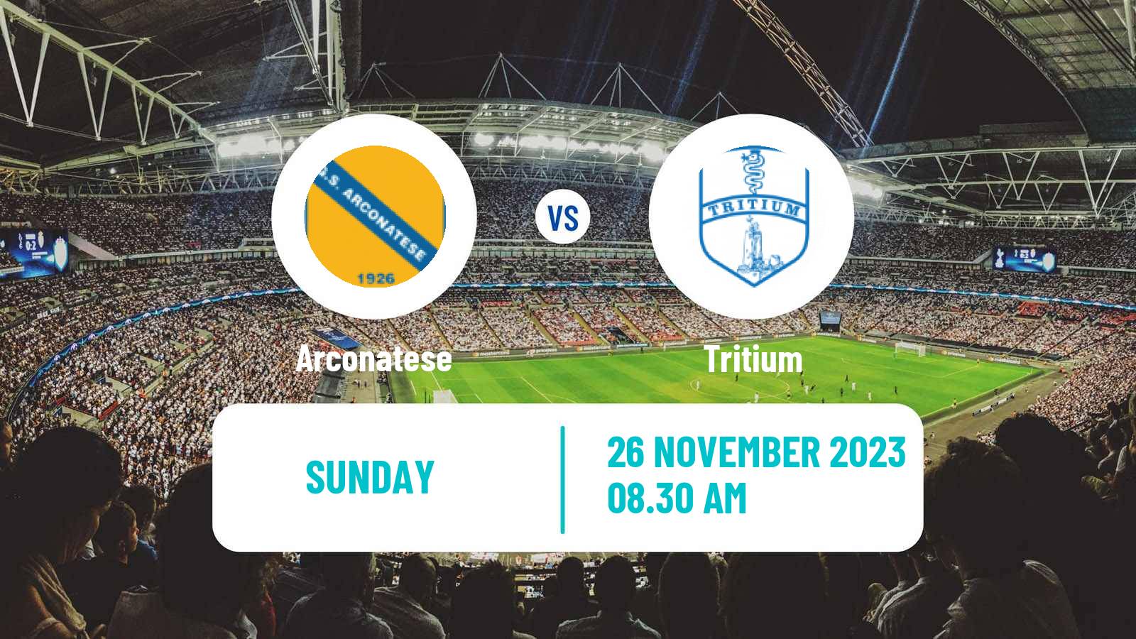 Soccer Italian Serie D - Group B Arconatese - Tritium