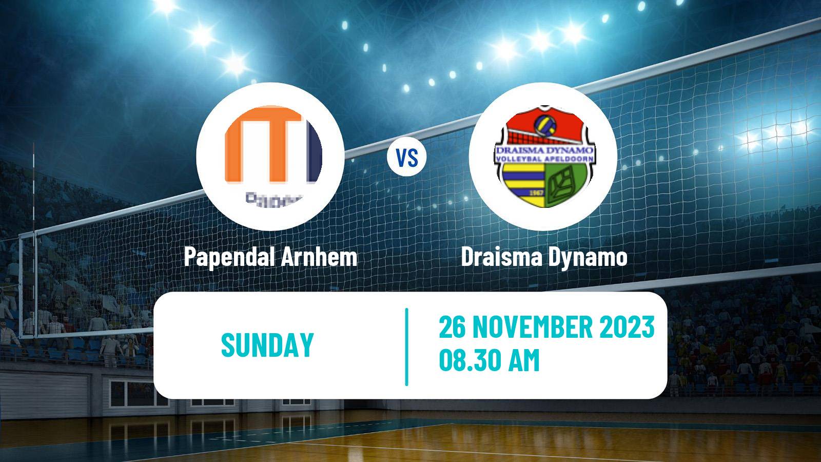 Volleyball Dutch Eredivisie Volleyball Papendal Arnhem - Draisma Dynamo