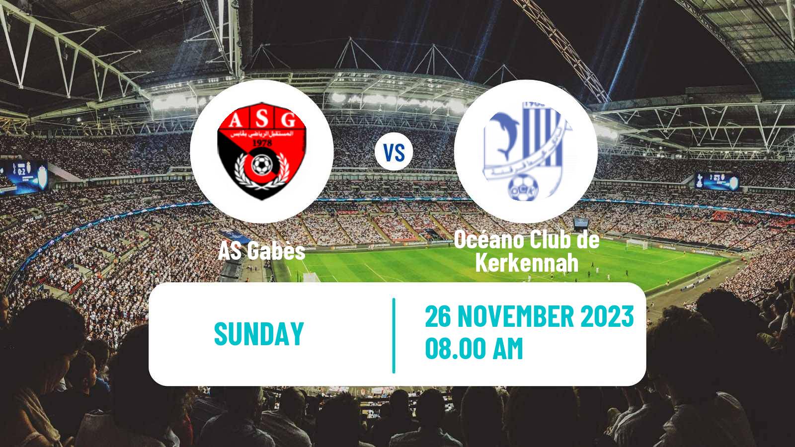Soccer Tunisian Ligue 2 Gabès - Océano Club de Kerkennah
