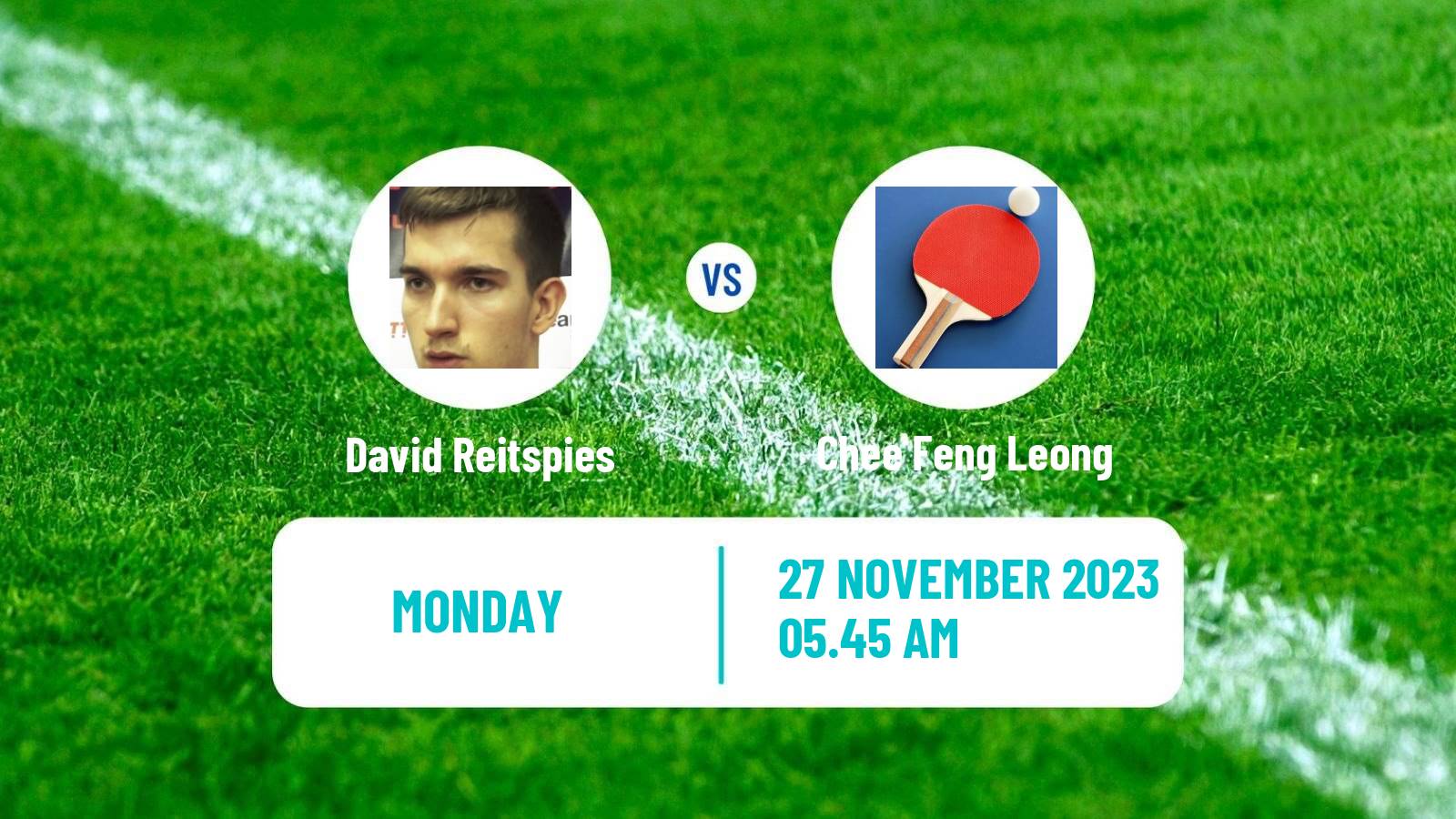 Table tennis Tt Star Series Men David Reitspies - Chee Feng Leong