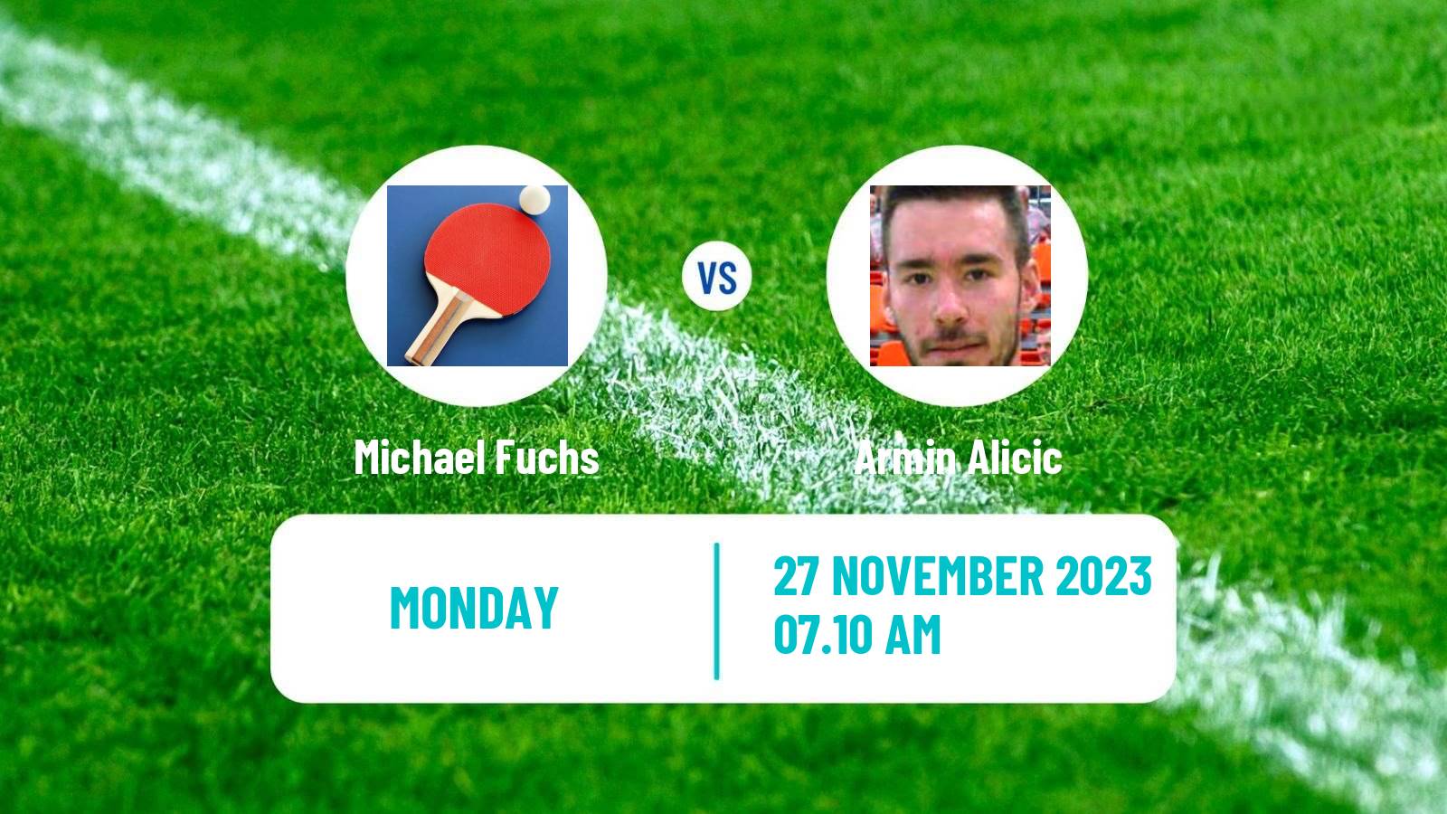 Table tennis Challenger Series Men Michael Fuchs - Armin Alicic