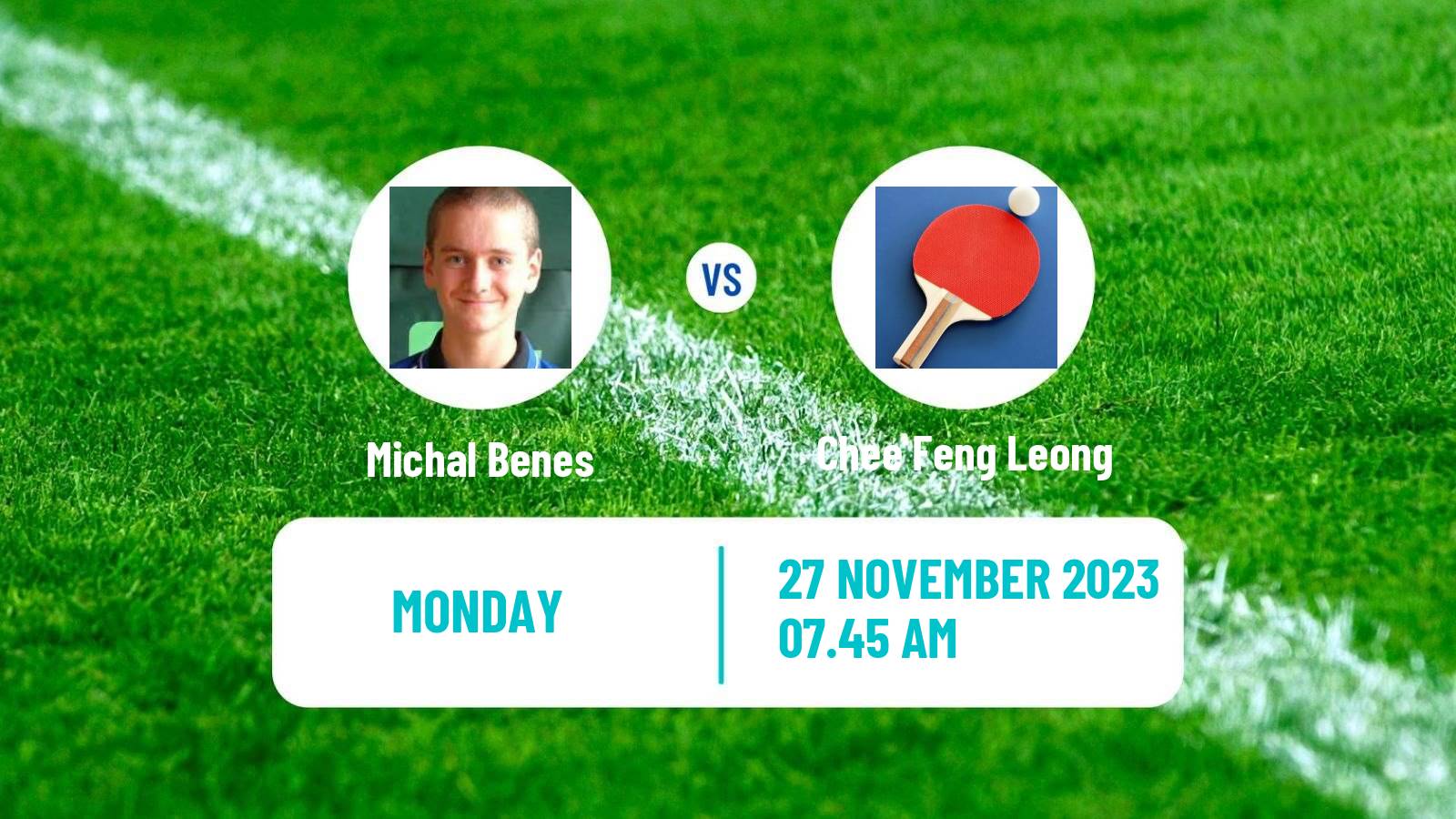 Table tennis Tt Star Series Men Michal Benes - Chee Feng Leong