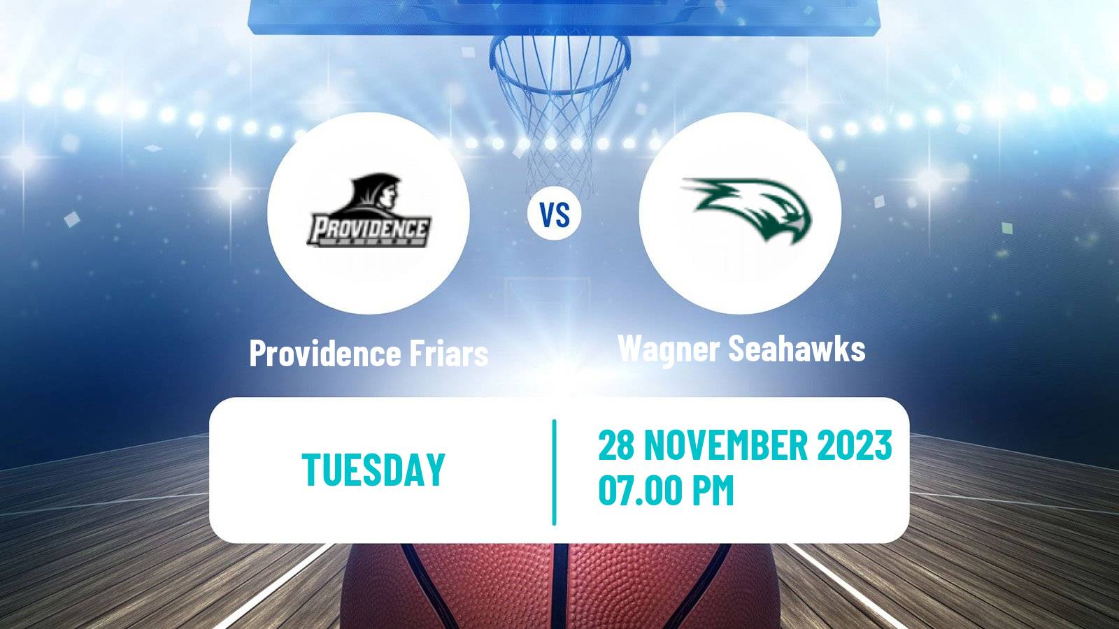 Basketball NCAA College Basketball Providence Friars - Wagner Seahawks