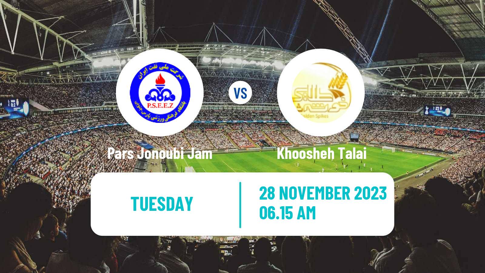 Football Iran Division 1 Pars Jonoubi Jam - Khoosheh Talai