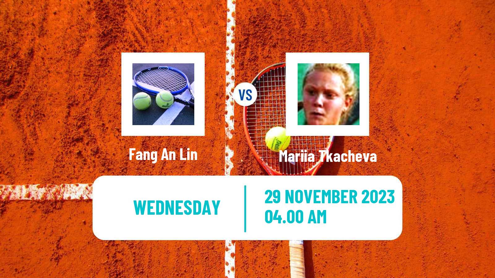 Tennis ITF W15 Sharm Elsheikh 20 Women Fang An Lin - Mariia Tkacheva