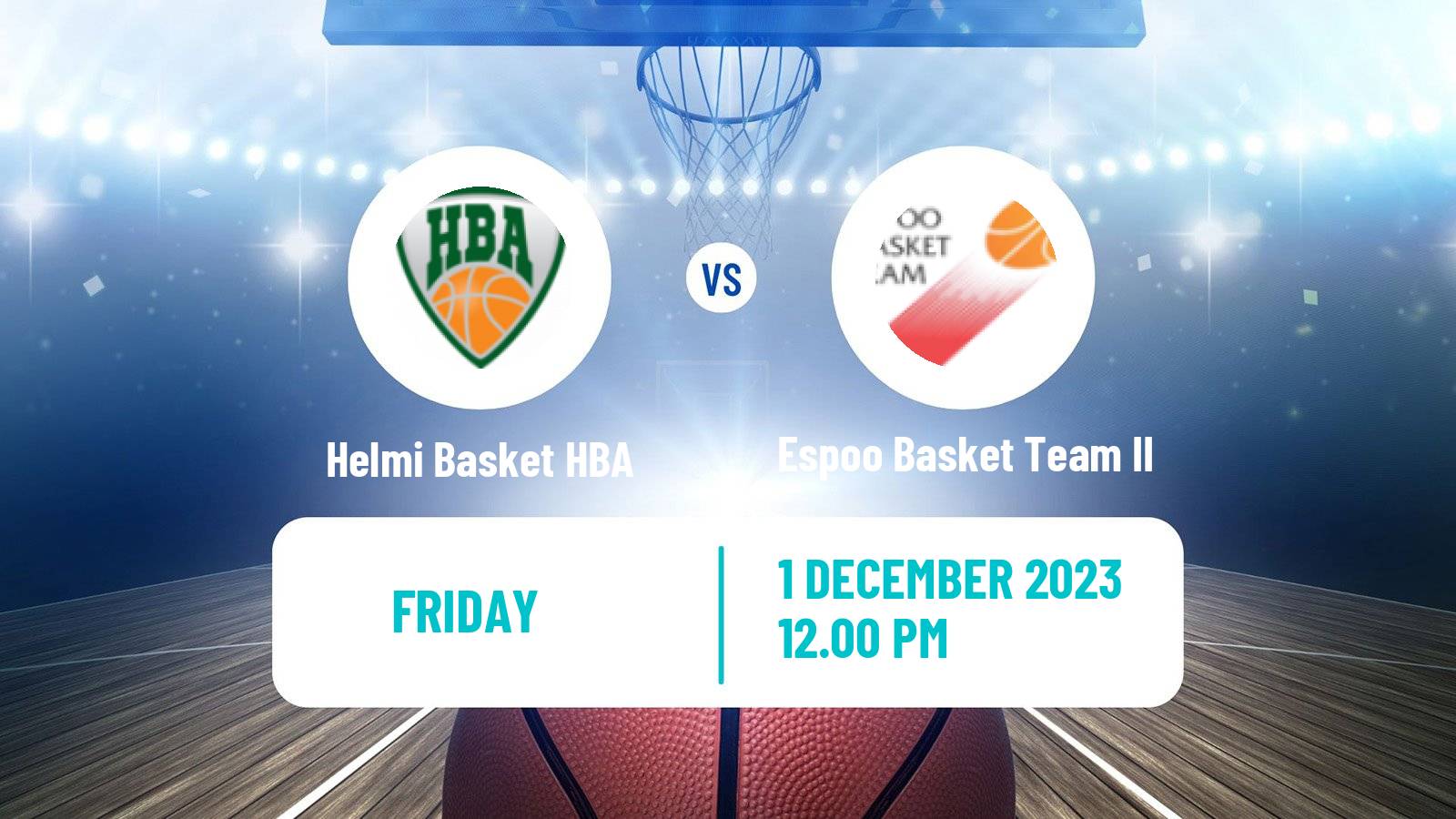 Basketball Finnish I Divisioona Basketball Women Helmi Basket HBA - Espoo Basket Team II