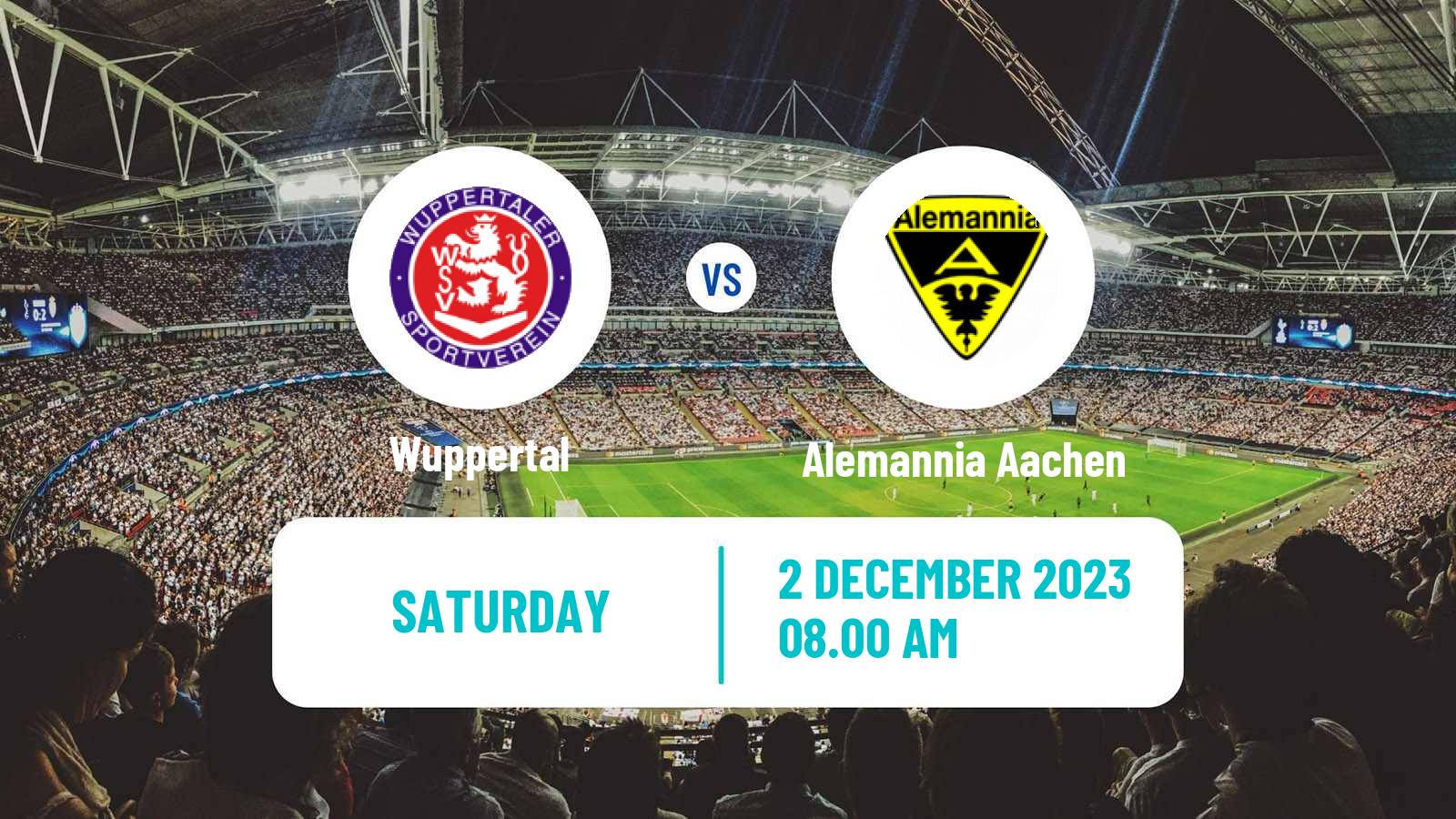 Soccer German Regionalliga West Wuppertal - Alemannia Aachen