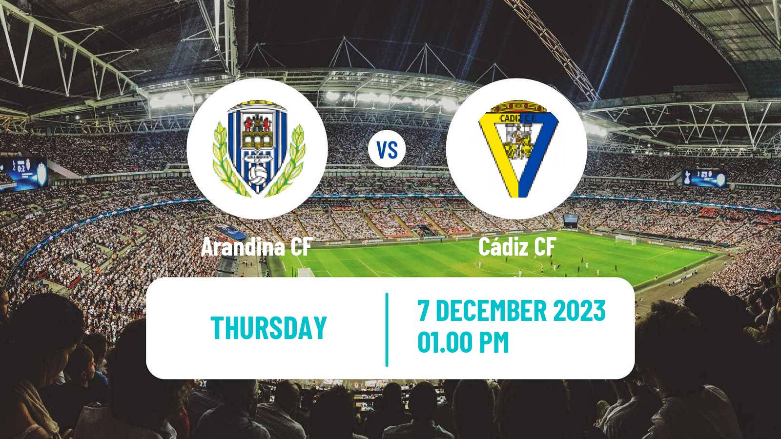 Soccer Spanish Copa del Rey Arandina - Cádiz