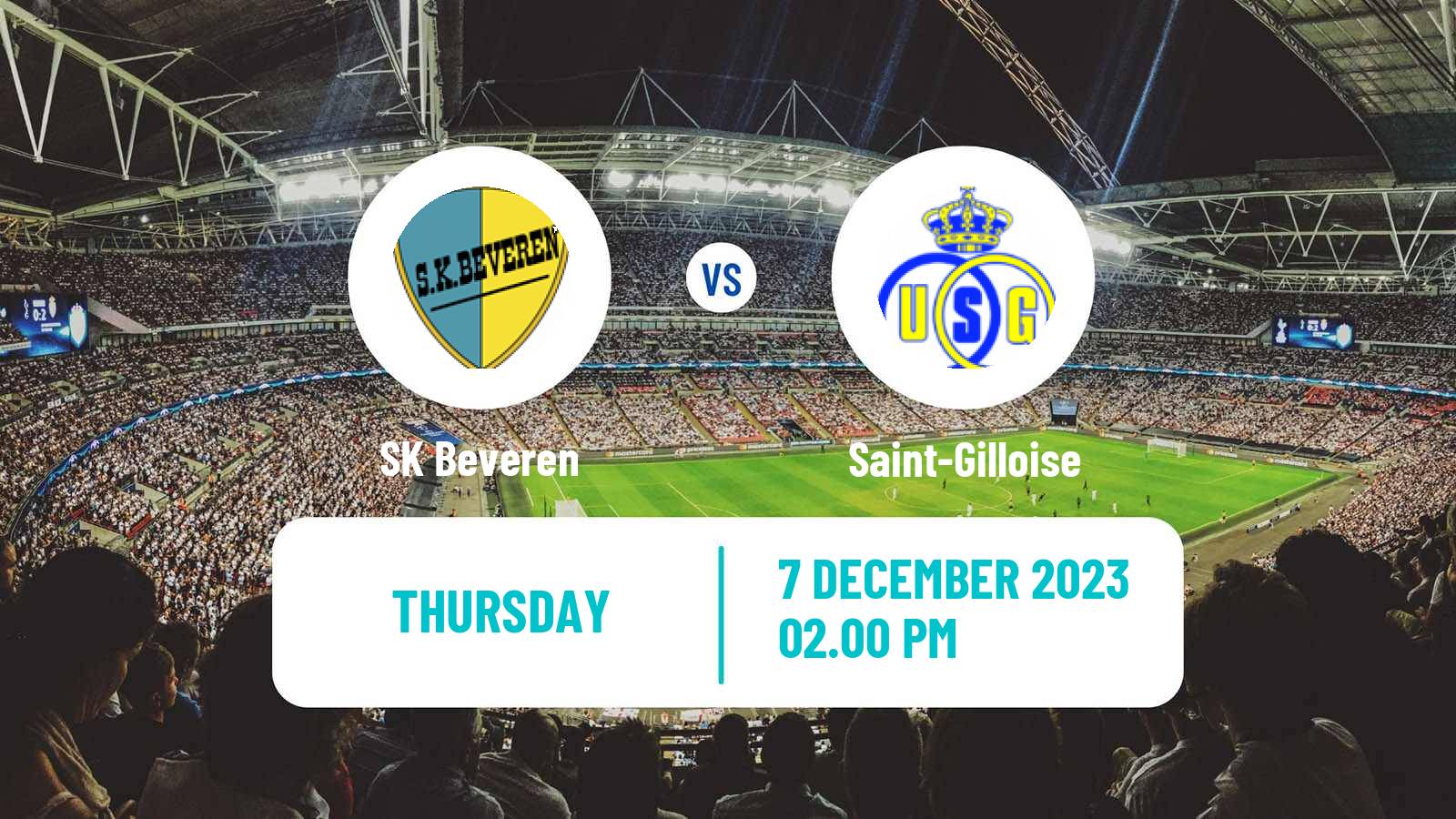 Soccer Belgian Cup Beveren - Saint-Gilloise