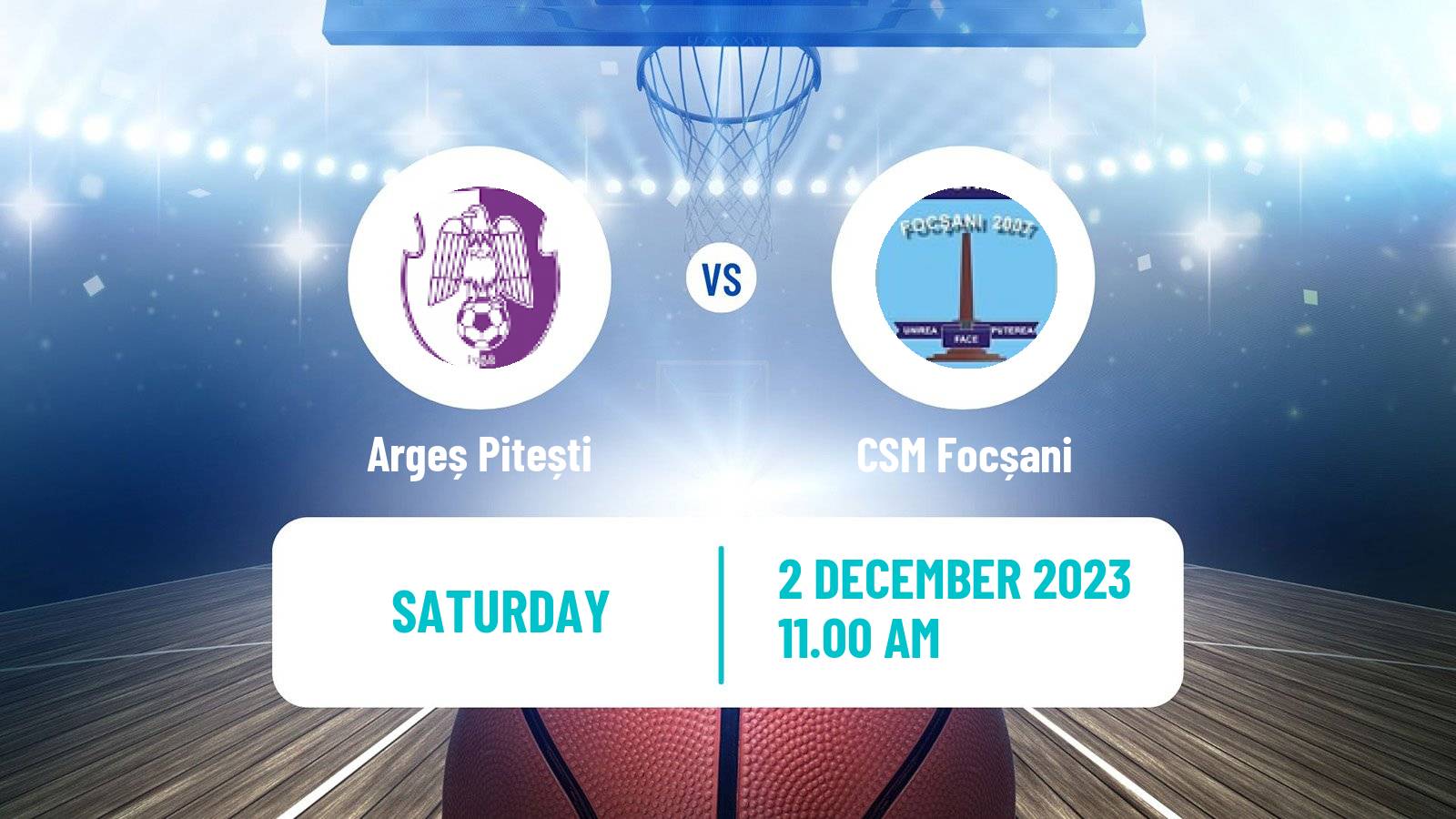 Basketball Romanian Divizia A Basketball Argeș Pitești - CSM Focșani