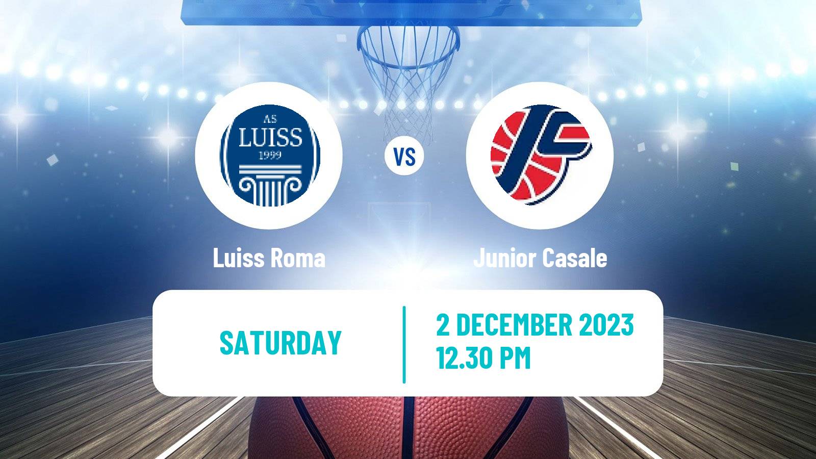 Basketball Italian Serie A2 Basketball Luiss Roma - Junior Casale