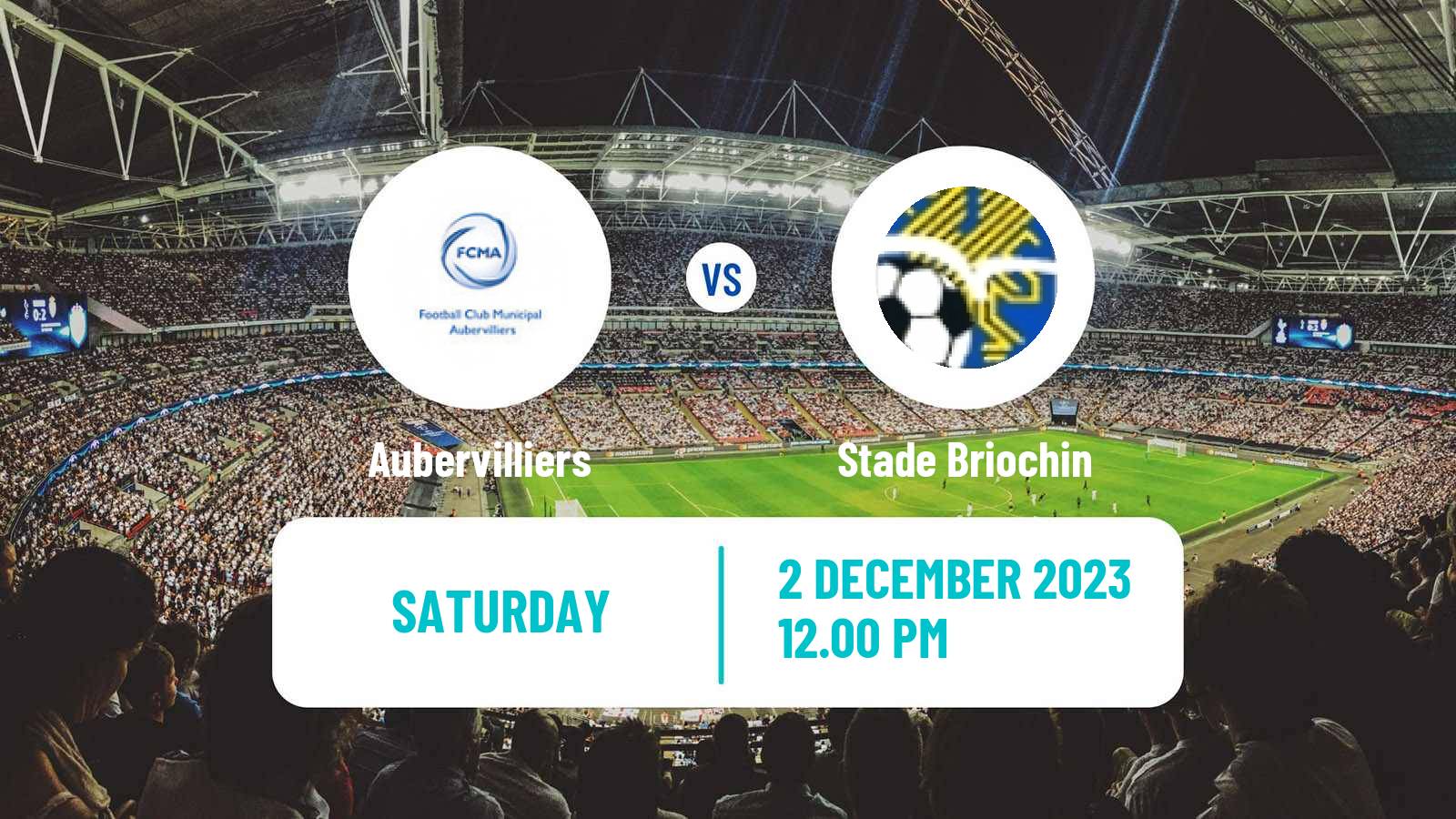 Soccer French National 2 - Group C Aubervilliers - Stade Briochin