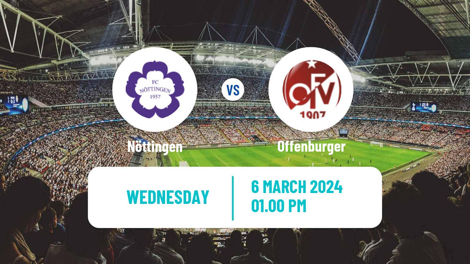 Soccer German Oberliga Baden-Württemberg Nöttingen - Offenburger