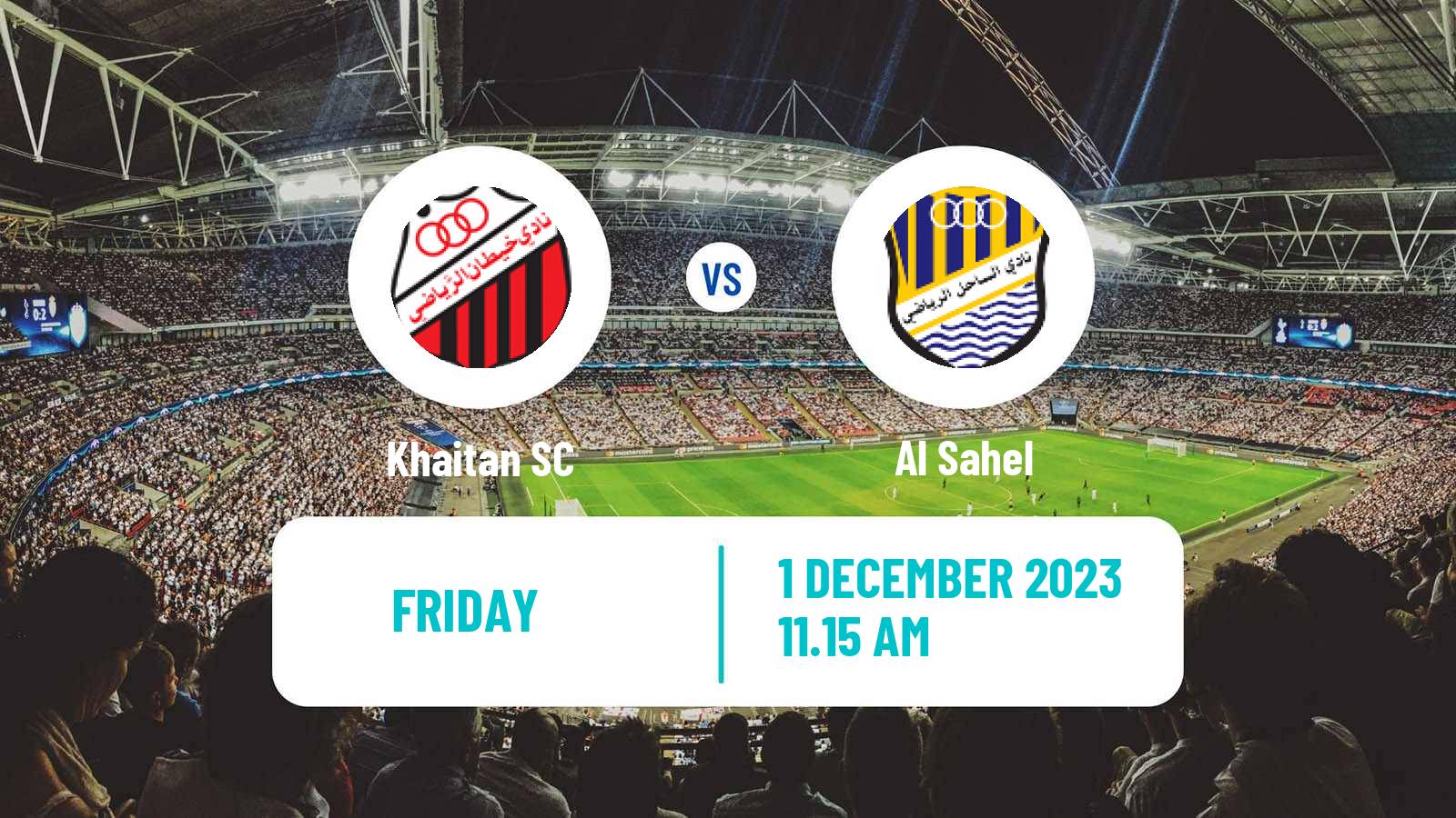 Soccer Kuwaiti Crown Prince Cup Khaitan - Al Sahel