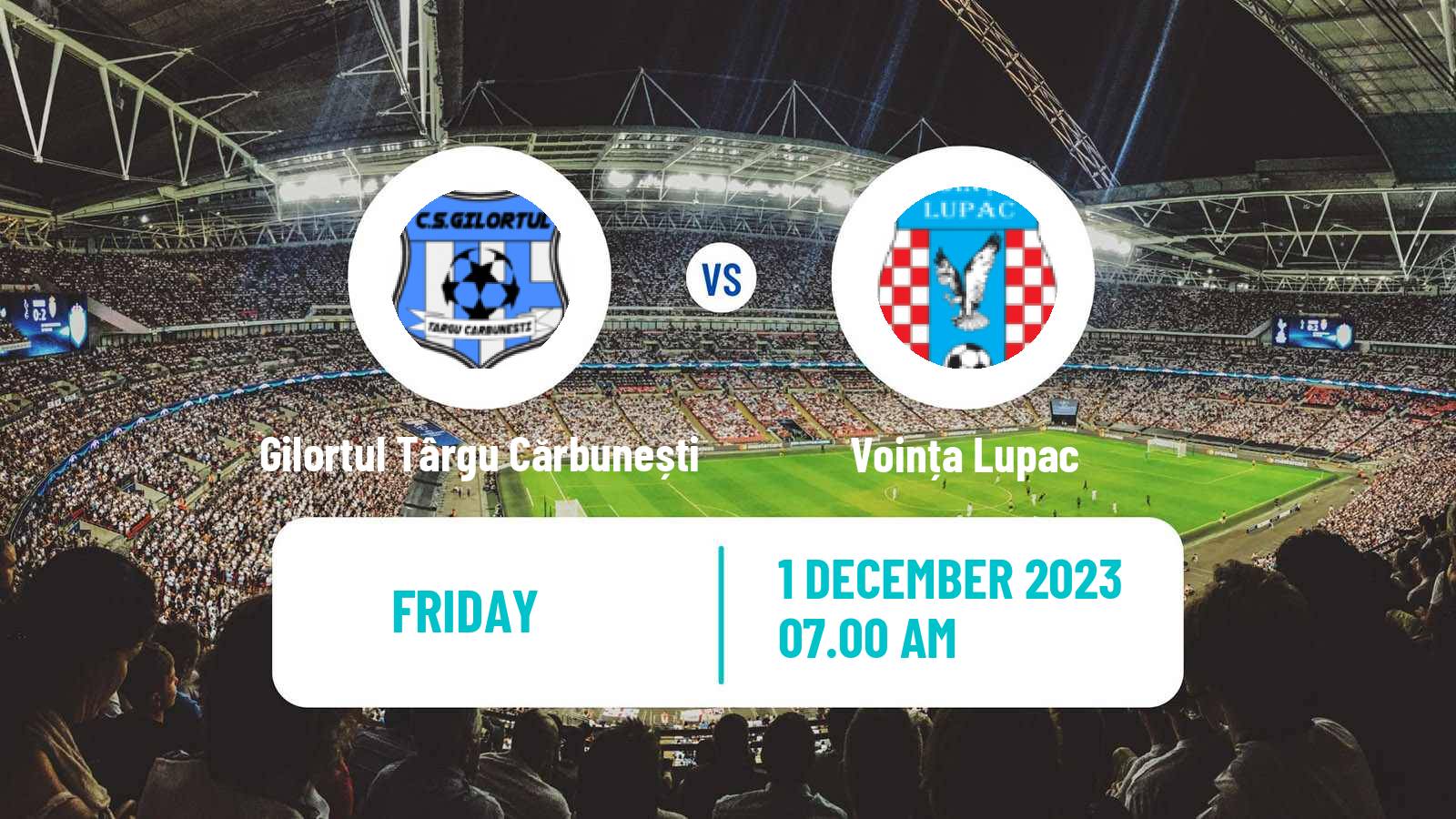 Football Romanian Liga 3 - Seria 7 Gilortul Târgu Cărbunești - Voința Lupac