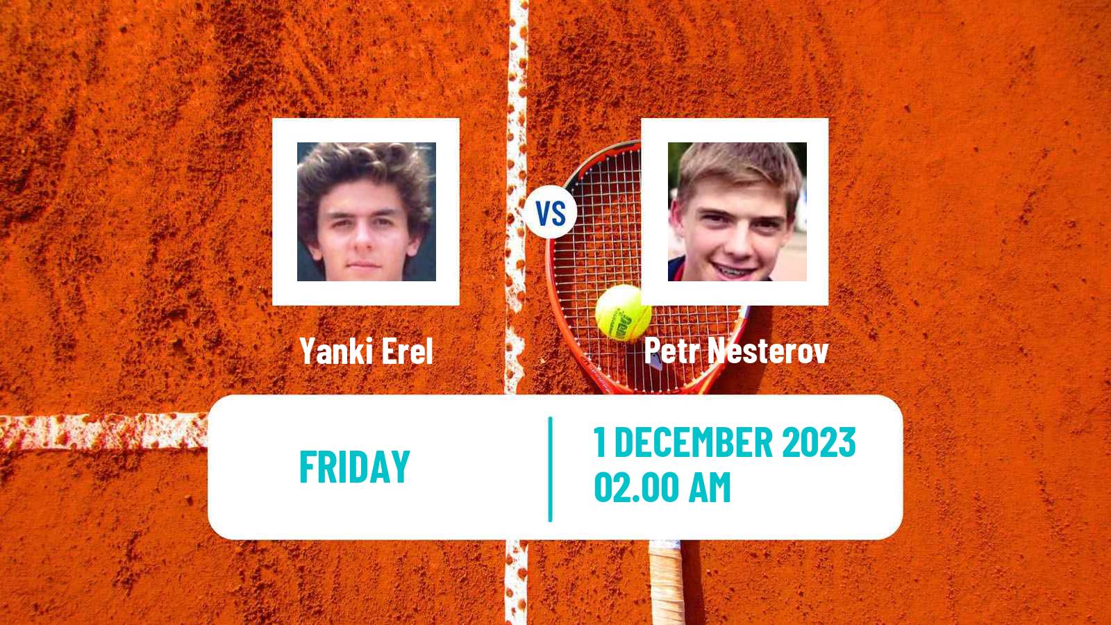 Tennis ITF M15 Zahra Men Yanki Erel - Petr Nesterov