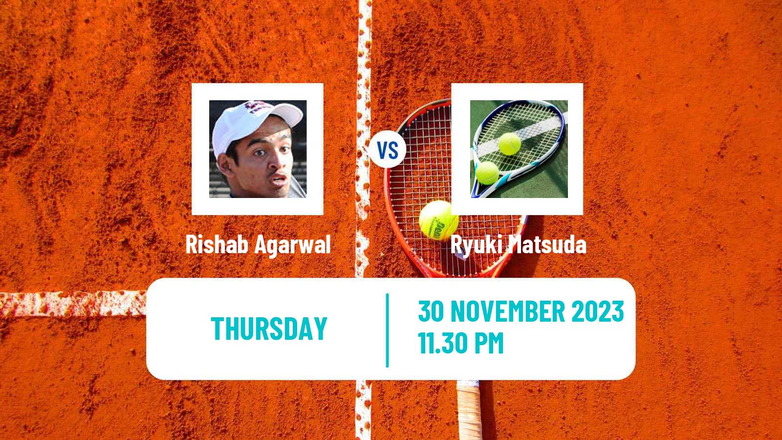 Tennis ITF M25 Kalaburagi Men Rishab Agarwal - Ryuki Matsuda