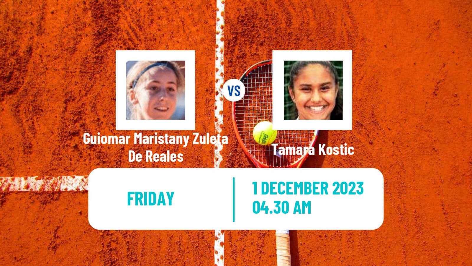 Tennis ITF W25 Limassol 2 Women Guiomar Maristany Zuleta De Reales - Tamara Kostic