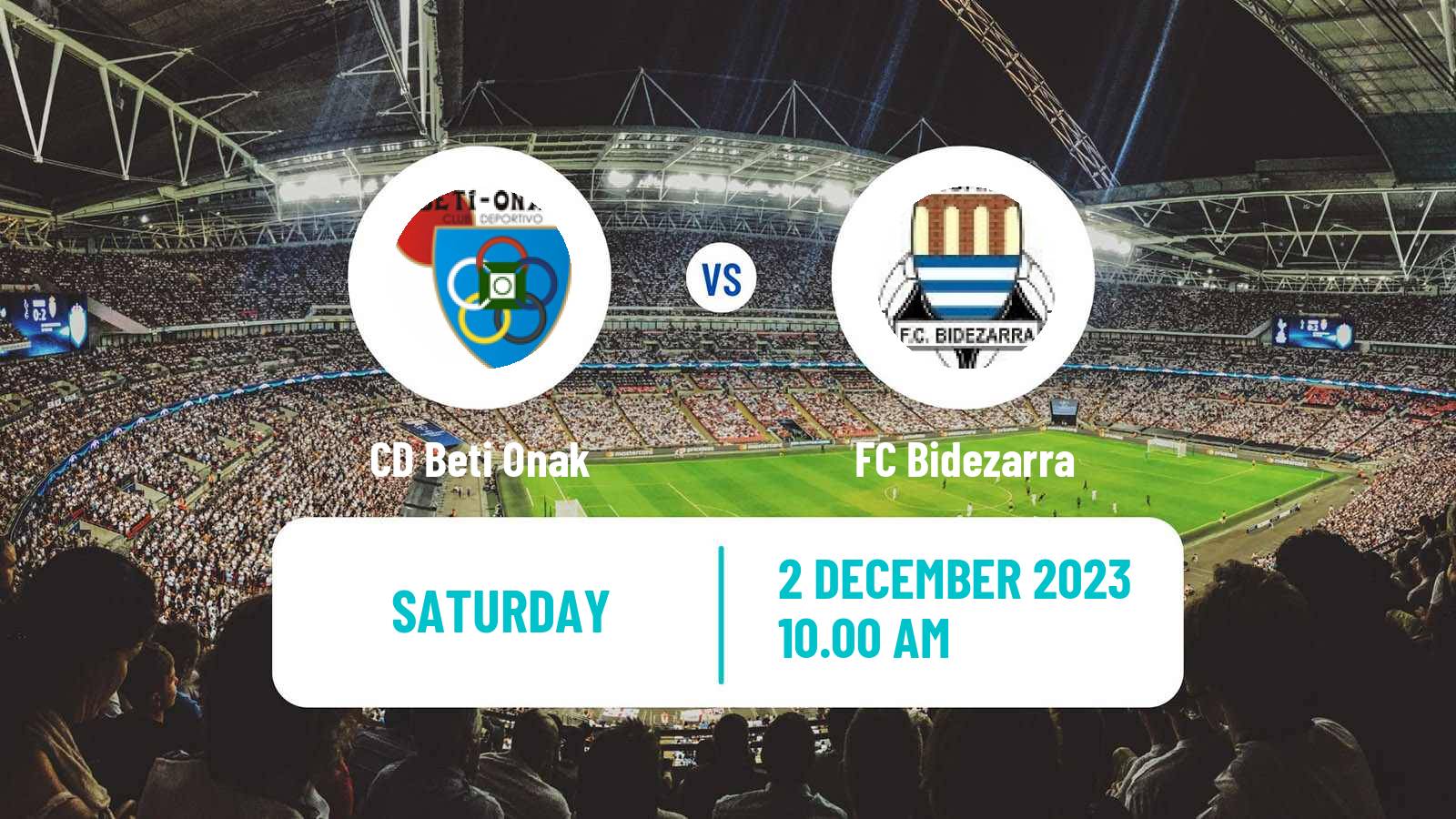 Soccer Spanish Tercera RFEF - Group 15 Beti Onak - Bidezarra