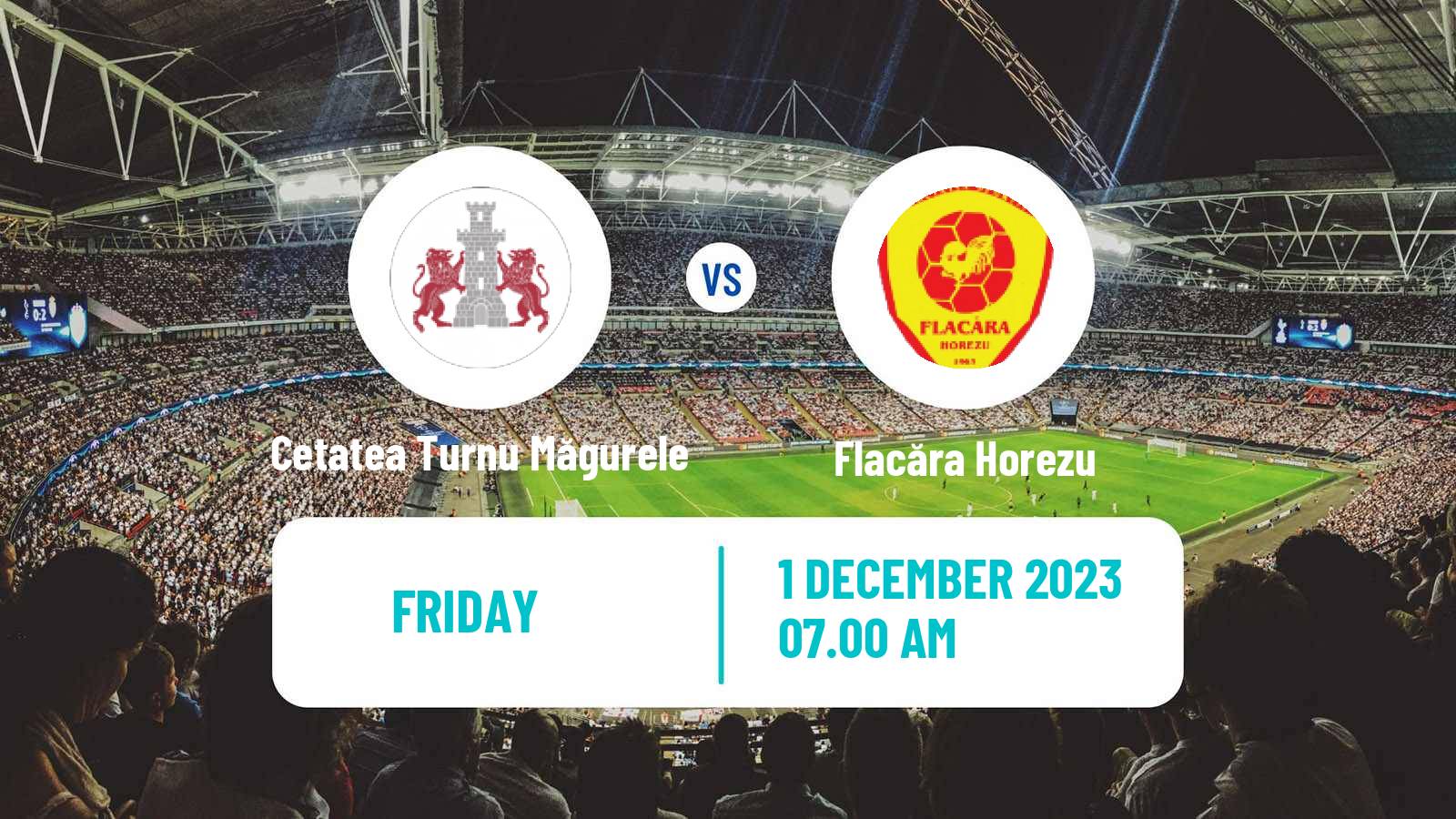 Soccer Romanian Liga 3 - Seria 6 Cetatea Turnu Măgurele - Flacăra Horezu