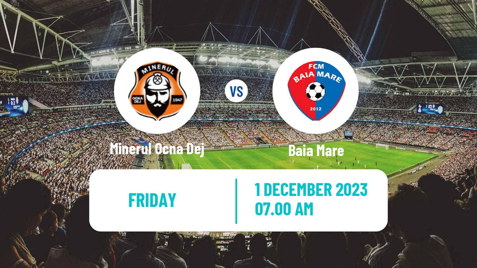 Soccer Romanian Liga 3 - Seria 10 Minerul Ocna Dej - Baia Mare