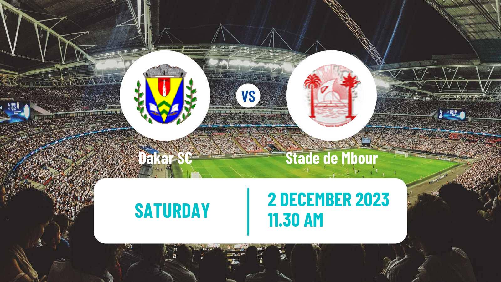 Soccer Senegal Ligue 1 Dakar SC - Stade de Mbour