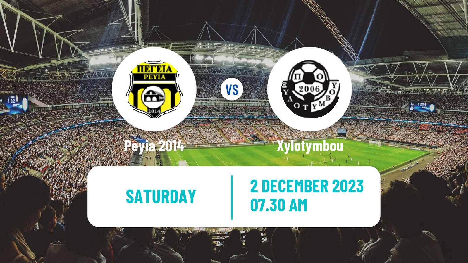 Soccer Cypriot Division 2 Peyia 2014 - Xylotymbou