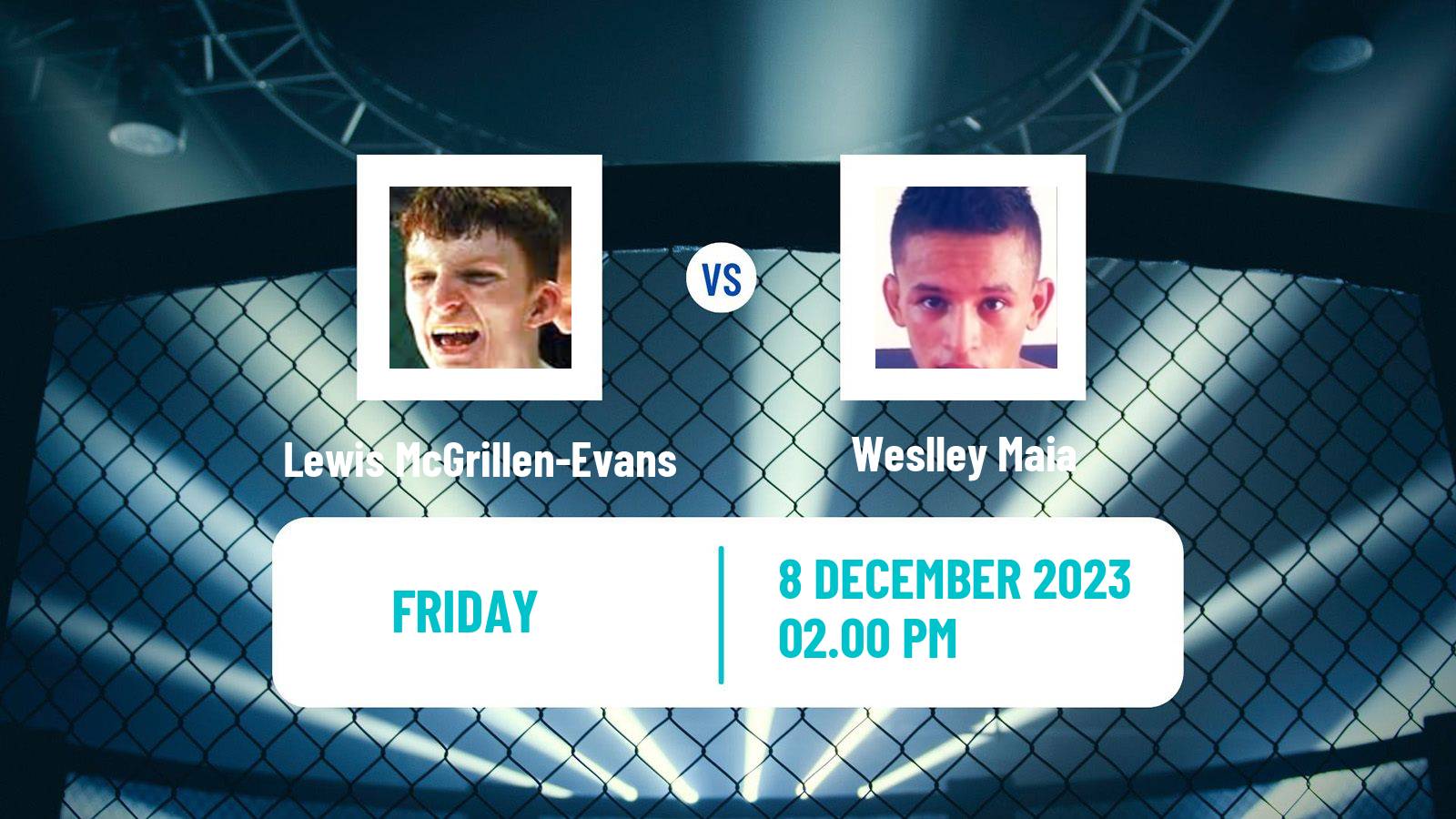 MMA Bantamweight Pfl Men Lewis McGrillen-Evans - Weslley Maia