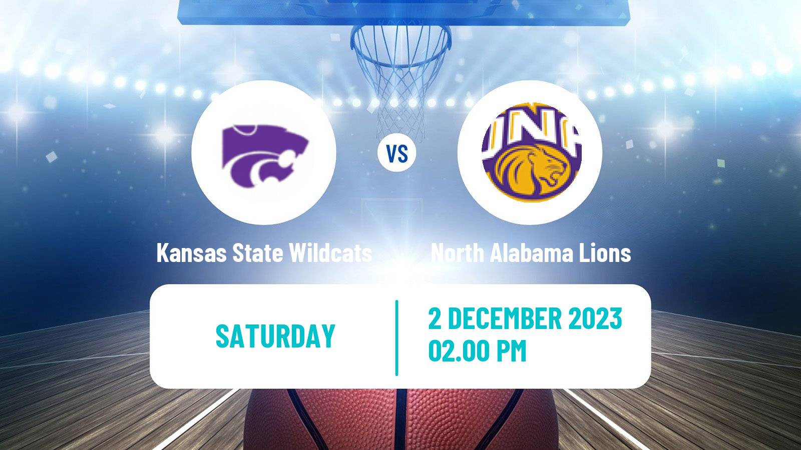 Basketball NCAA College Basketball Kansas State Wildcats - North Alabama Lions