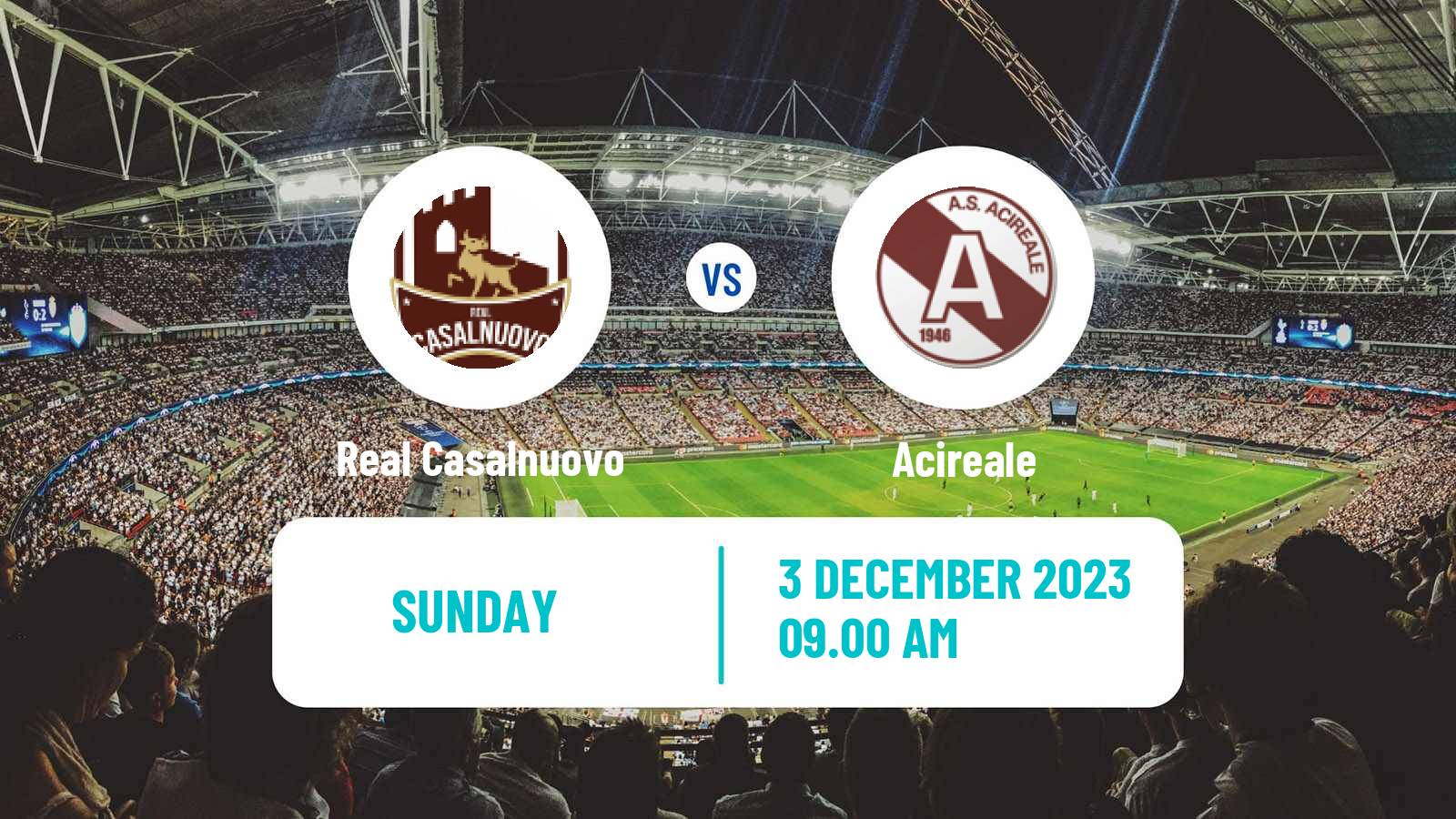 Soccer Italian Serie D - Group I Real Casalnuovo - Acireale