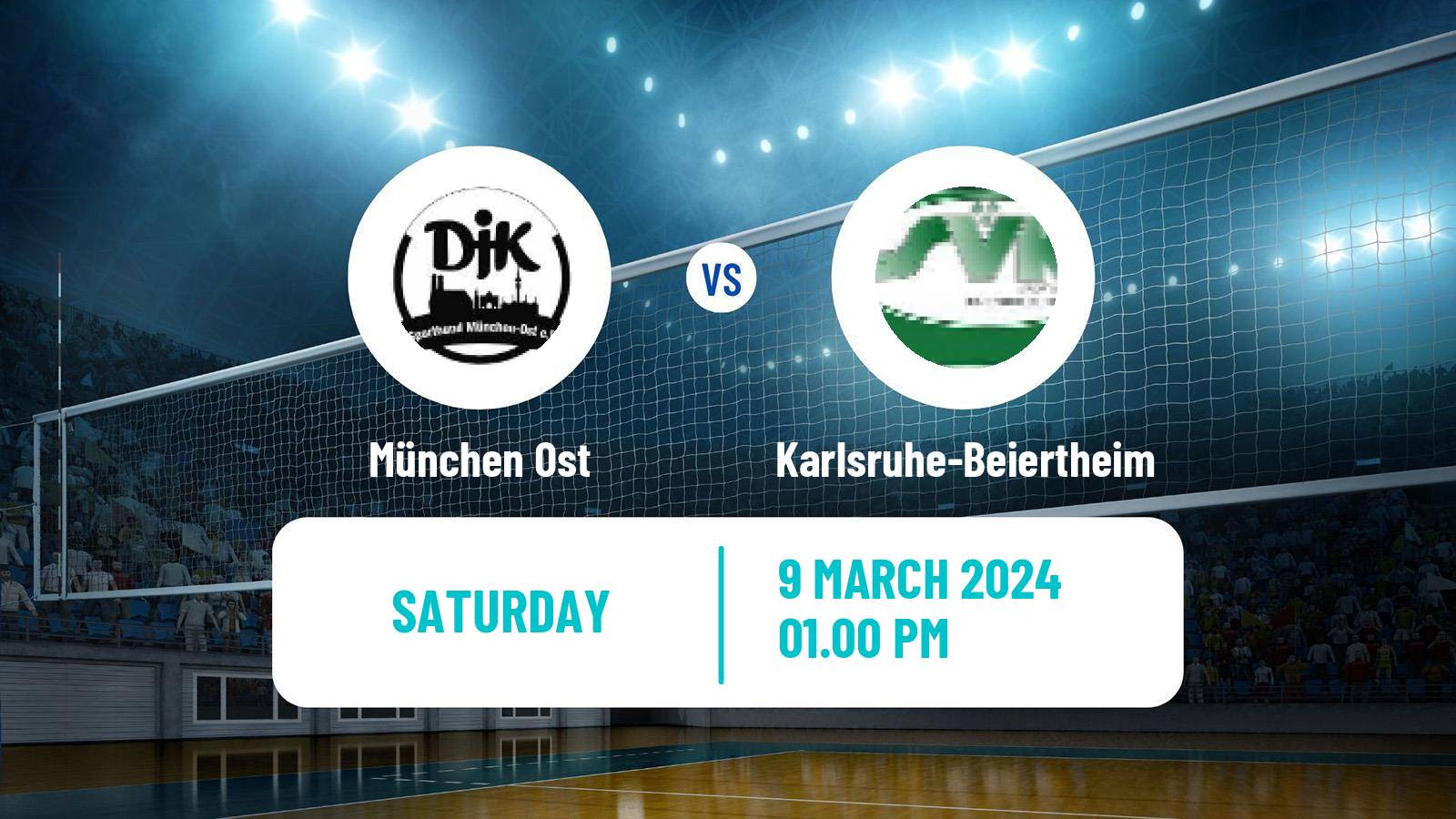 Volleyball German 2 Bundesliga South Volleyball Women München Ost - Karlsruhe-Beiertheim