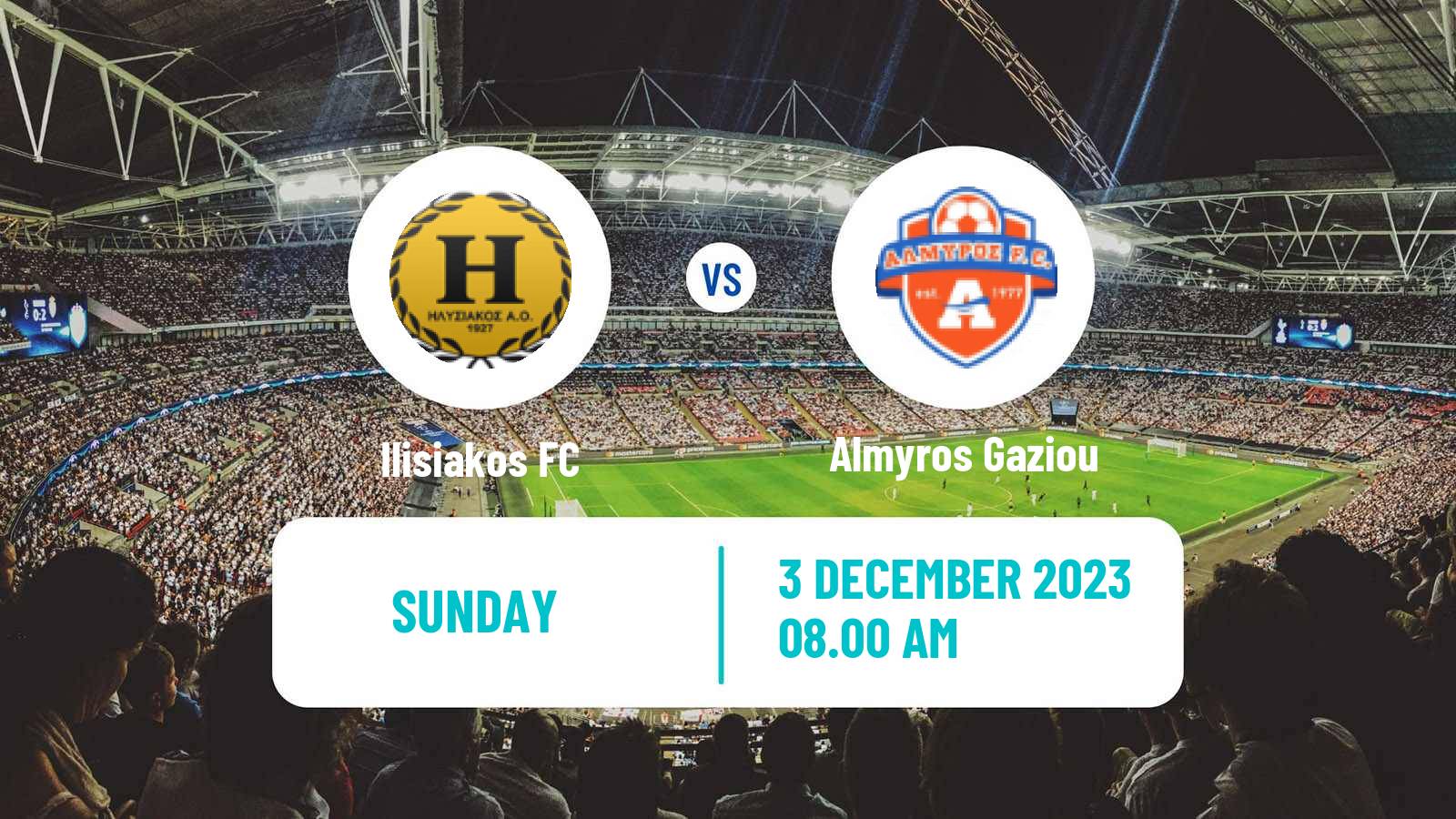 Soccer Greek Gamma Ethniki - Group 4 Ilisiakos - Almyros Gaziou