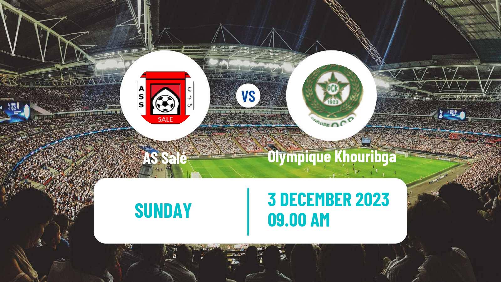 Soccer Moroccan Botola 2 Salé - Olympique Khouribga