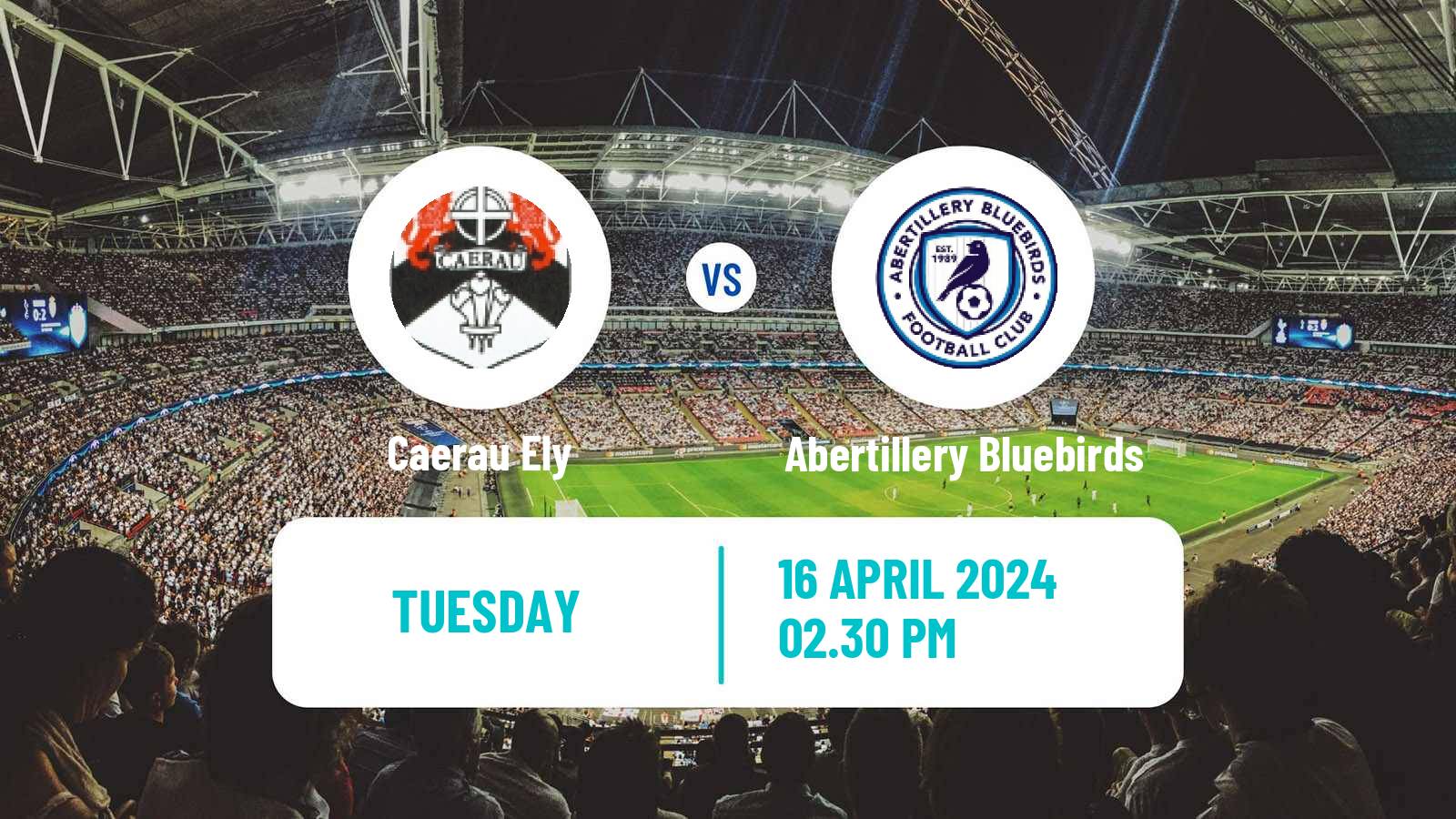 Soccer Welsh Cymru South Caerau Ely - Abertillery Bluebirds