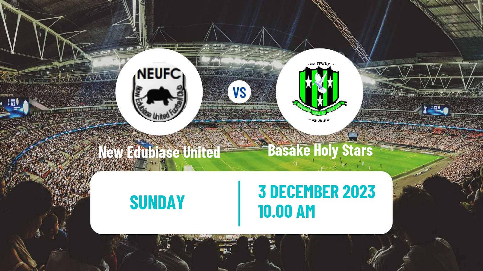 Soccer Ghanaian Division One League New Edubiase United - Basake Holy Stars