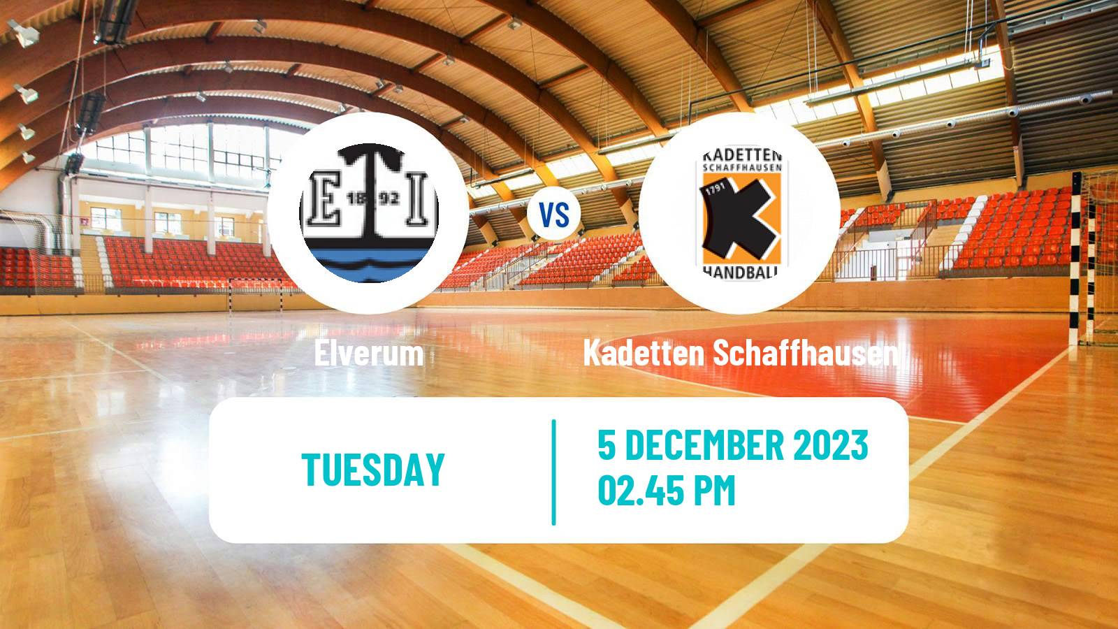 Handball EHF European League Elverum - Kadetten Schaffhausen