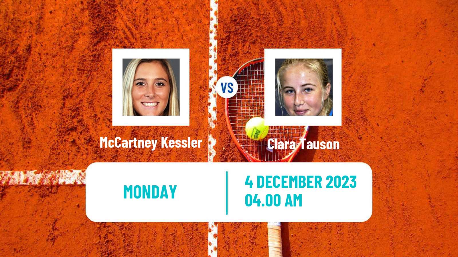 Tennis Angers Challenger Women McCartney Kessler - Clara Tauson