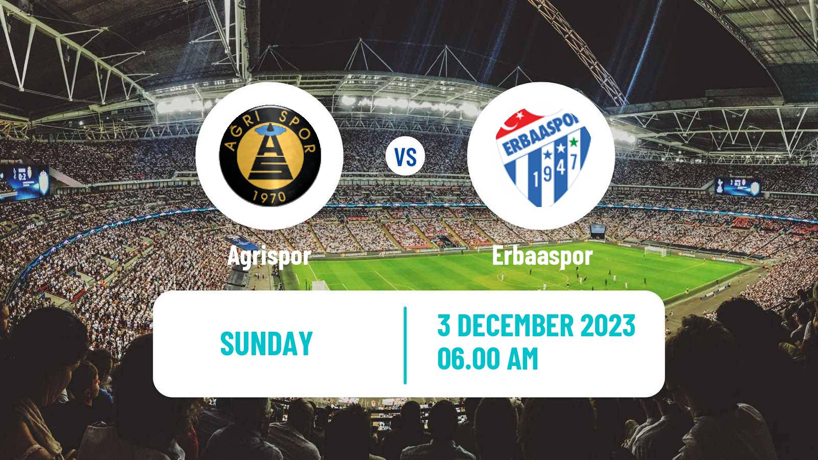 Soccer Turkish 3 Lig Group 3 Agrispor - Erbaaspor