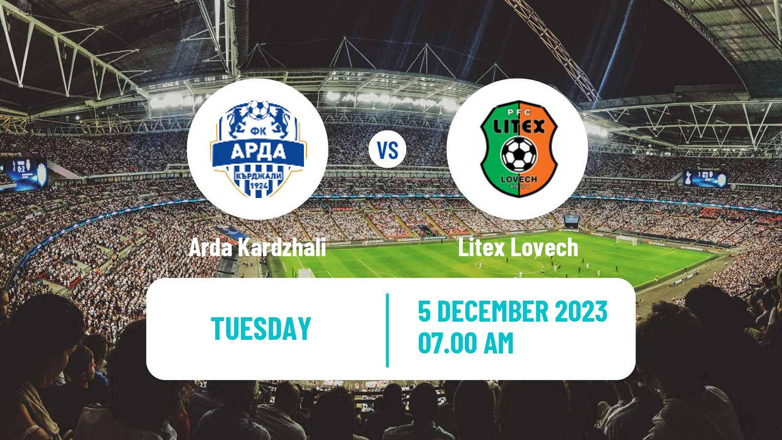 Soccer Bulgarian Cup Arda Kardzhali - Lovech