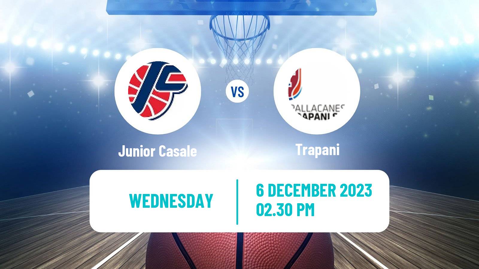 Basketball Italian Serie A2 Basketball Junior Casale - Trapani
