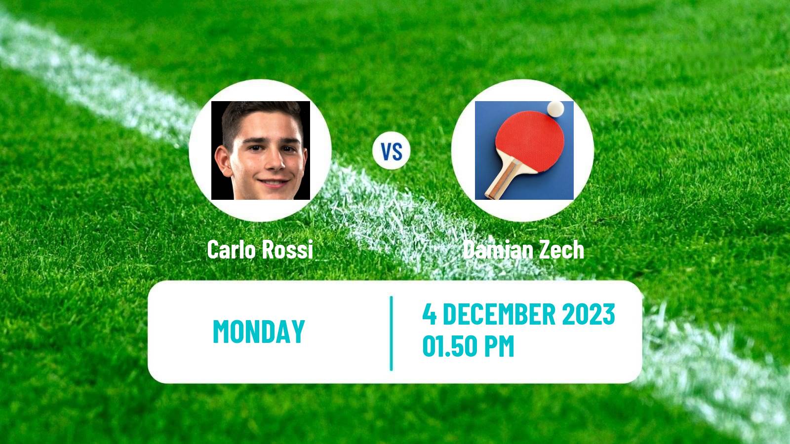 Table tennis Challenger Series Men Carlo Rossi - Damian Zech
