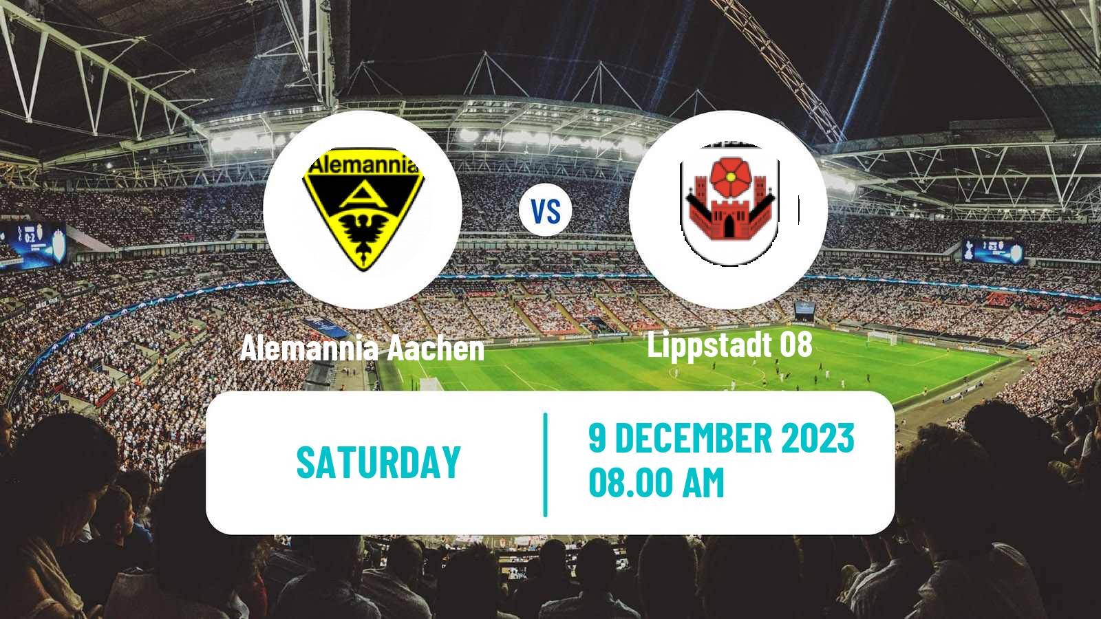 Soccer German Regionalliga West Alemannia Aachen - Lippstadt 08