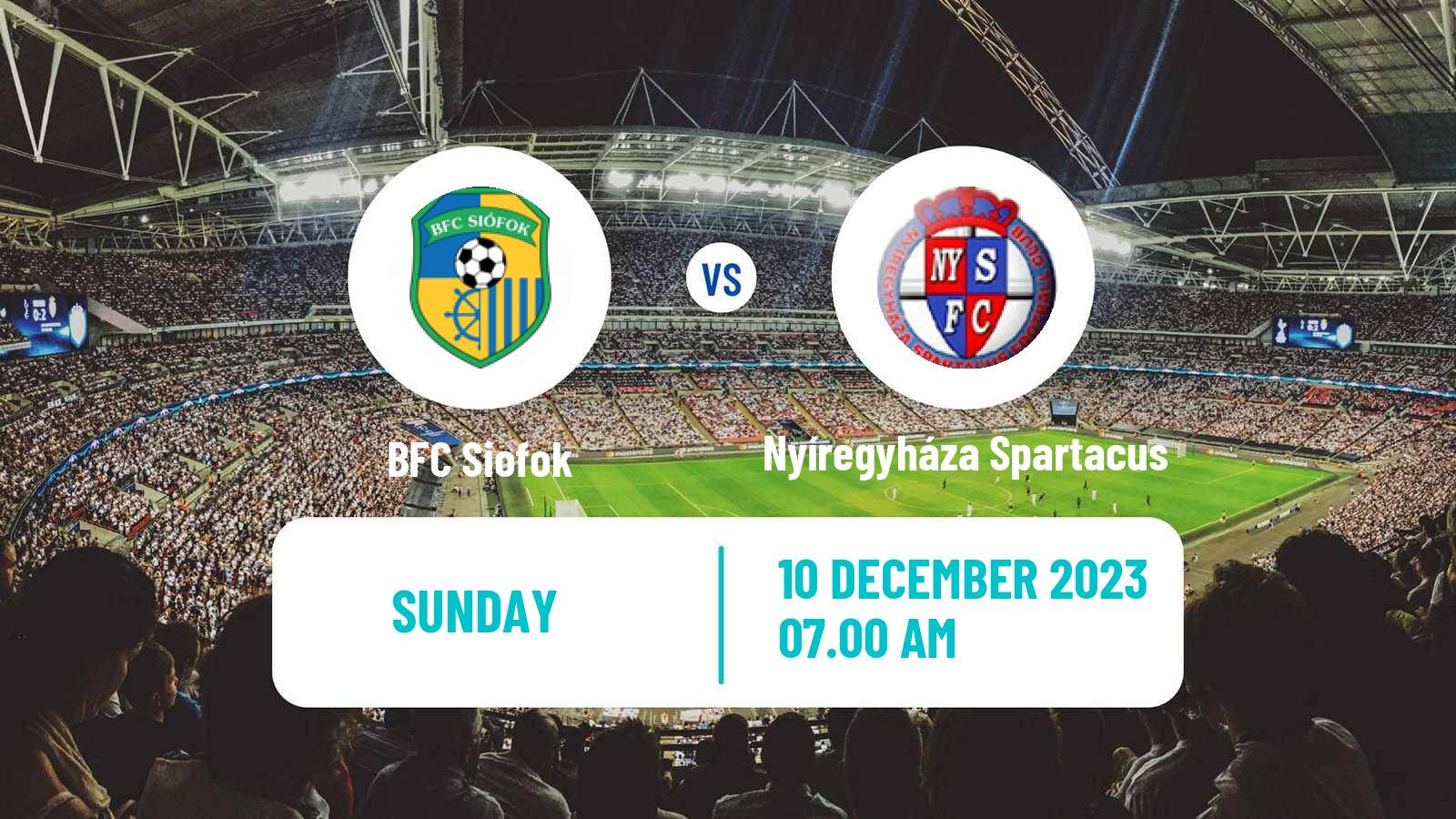 Soccer Hungarian NB II Siofok - Nyíregyháza Spartacus