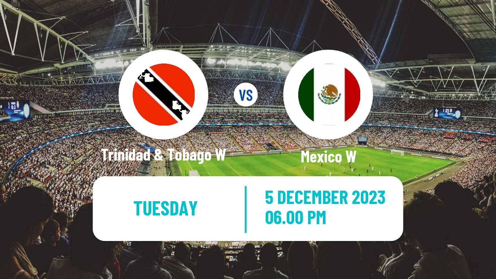 Soccer Gold Cup Women Trinidad & Tobago W - Mexico W