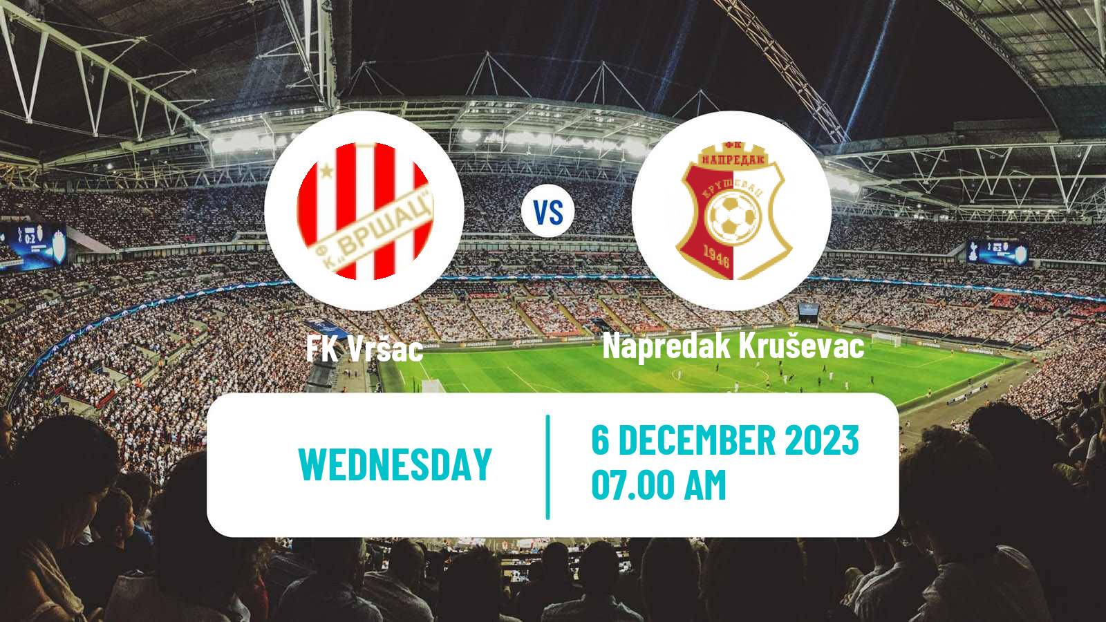 Soccer Serbian Cup Vršac - Napredak Kruševac