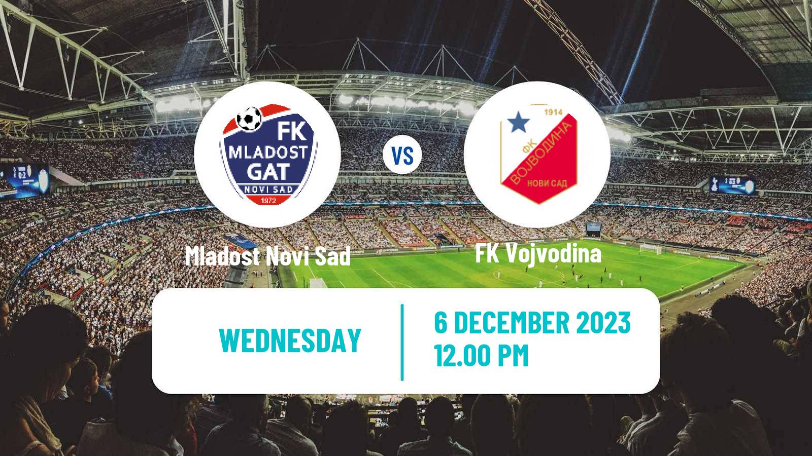 Soccer Serbian Cup Mladost Novi Sad - Vojvodina
