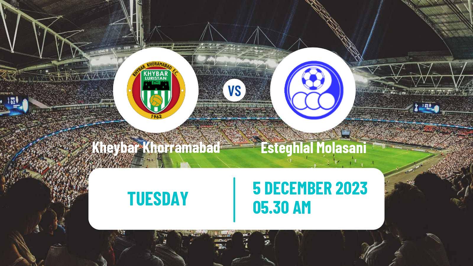 Soccer Iran Division 1 Kheybar Khorramabad - Esteghlal Molasani