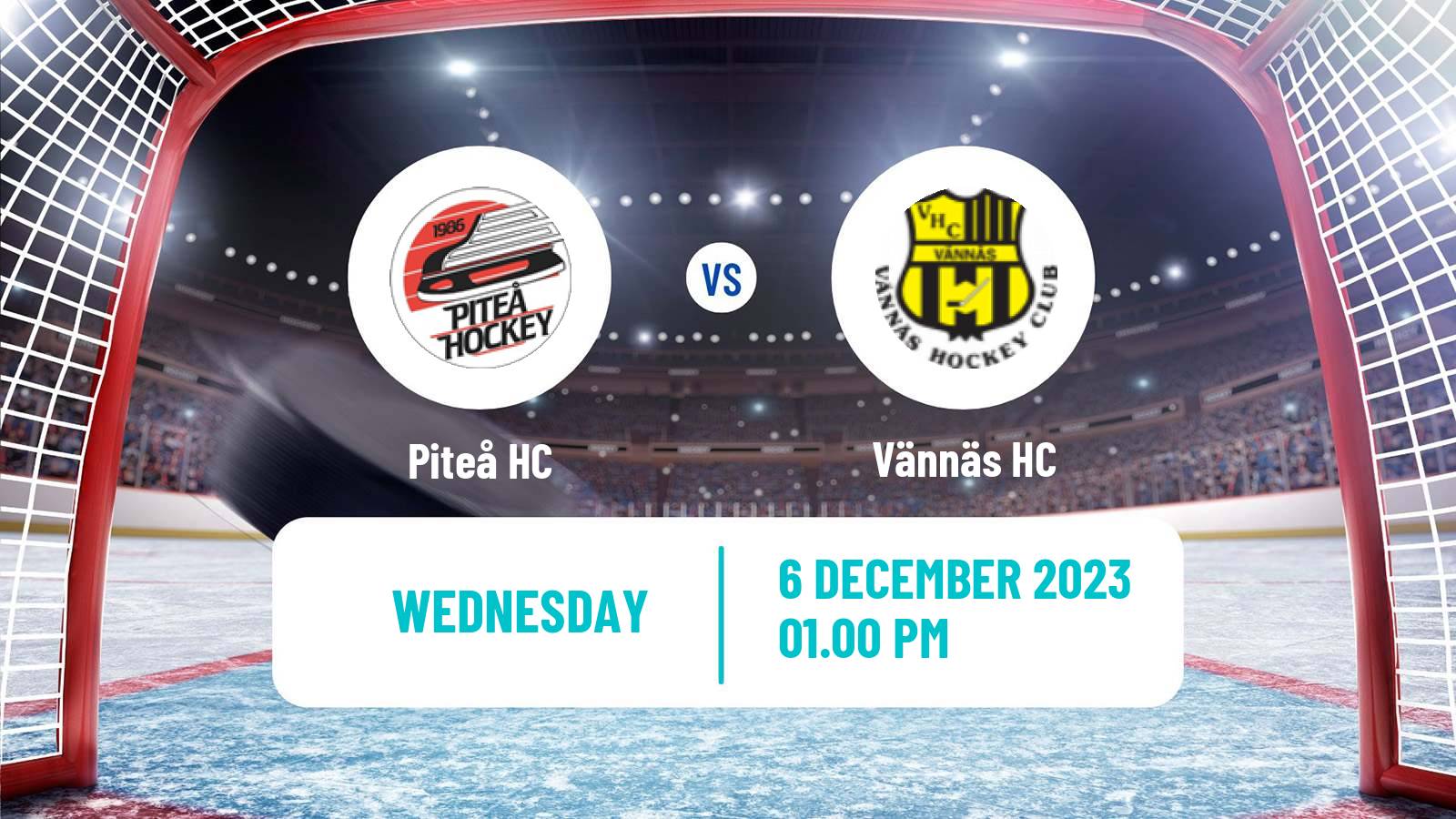 Hockey Swedish HockeyEttan Norra Piteå HC - Vännäs
