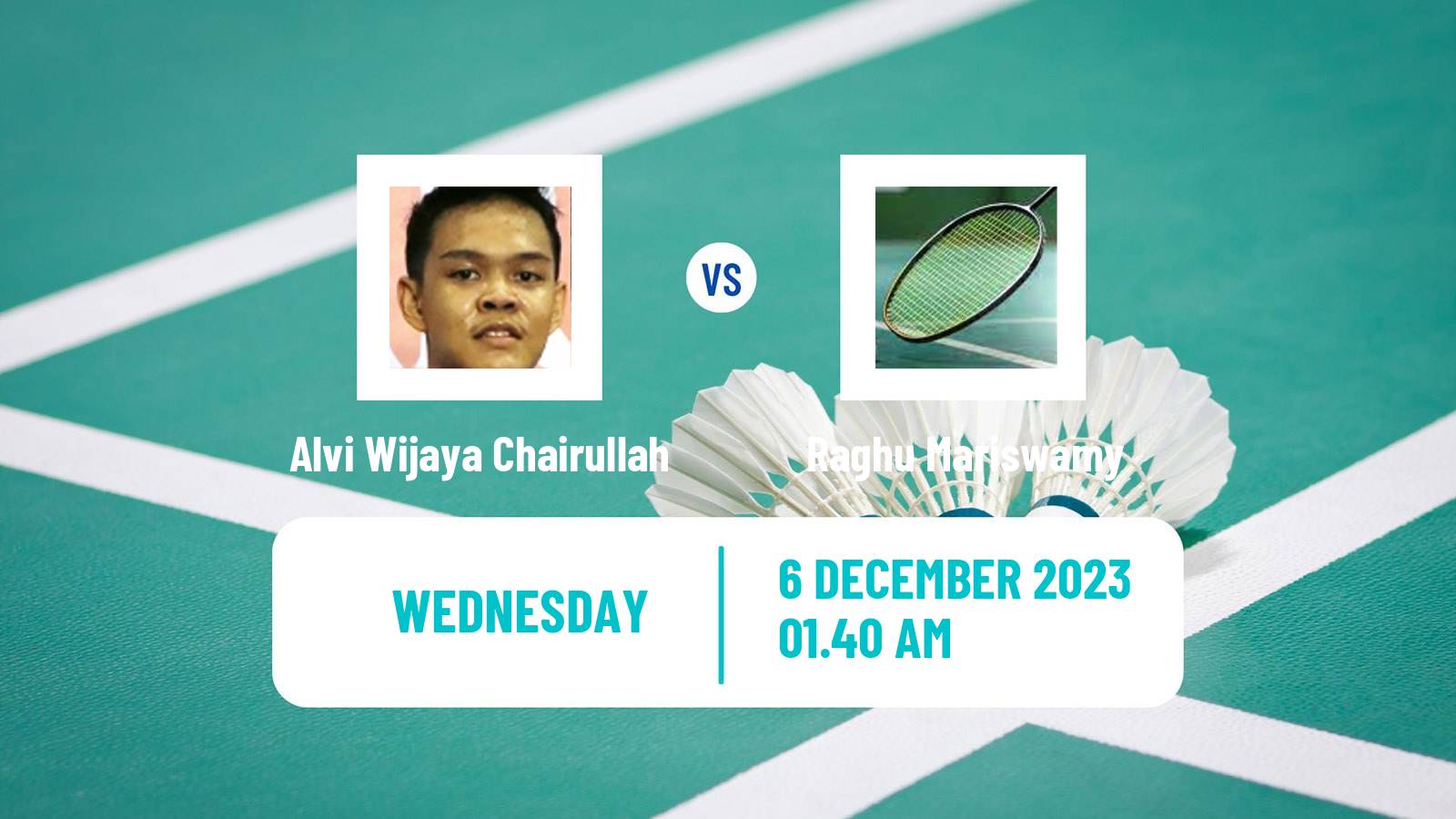 Badminton BWF World Tour Guwahati Masters Men Alvi Wijaya Chairullah - Raghu Mariswamy